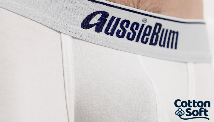 Boxerky AussieBum CottonSoft White-Indigo Hipster5